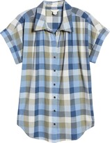 Thumbnail for your product : Caslon Plaid Cotton Camp Shirt