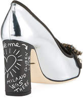 Thumbnail for your product : Dolce & Gabbana Bellucci Metallic Leather Pumps