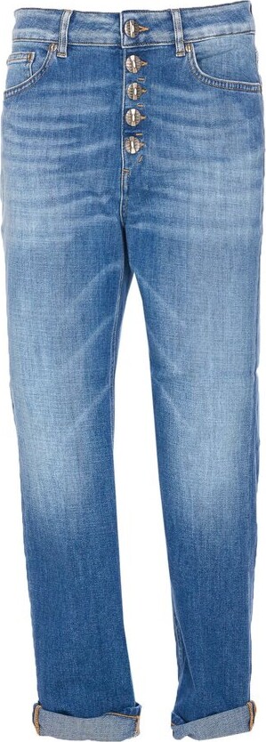 Dondup Koons Buttoned Loose-Fit Jeans
