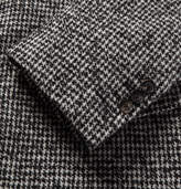 Thumbnail for your product : Privee Salle SALLE Adrian Houndstooth Wool-blend Overcoat - Gray