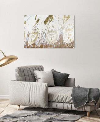 Oliver Gal Champagne Showers Canvas Art