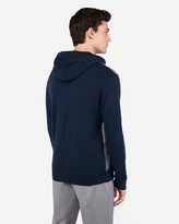 Thumbnail for your product : Express Striped Check Hooded Sweater