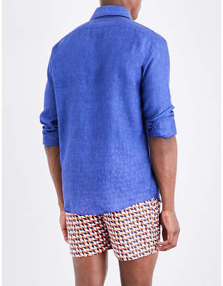 Frescobol Carioca Regular-fit linen shirt