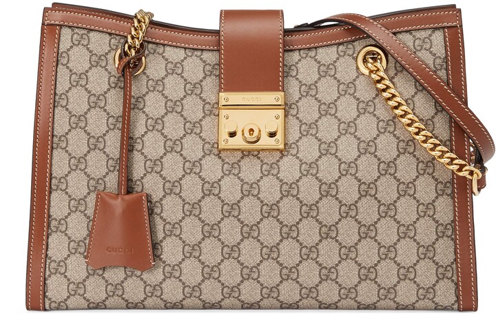 padlock gg medium shoulder bag