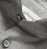 Thumbnail for your product : Brioni Cotton-Twill Contrast Collar Shirt