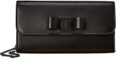 Thumbnail for your product : Ferragamo Vara Bow Leather Wallet On Chain