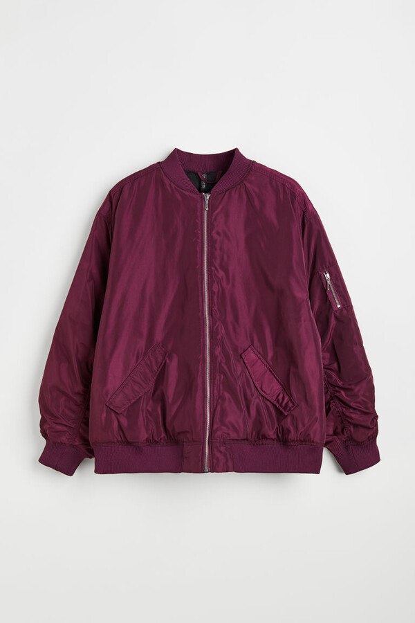 H&M Oversized Bomber Jacket ShopStyle