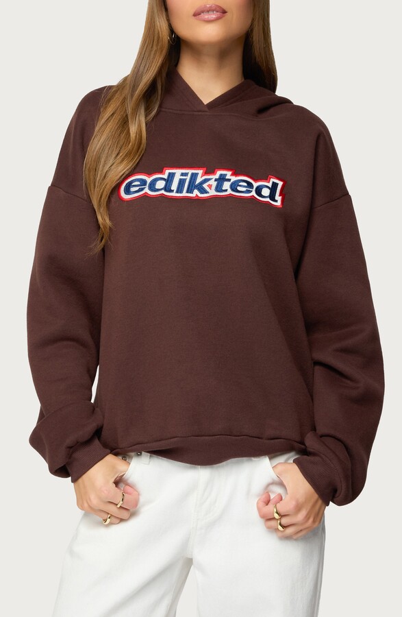 EDIKTED Sweet Treat Logo Oversize Hoodie