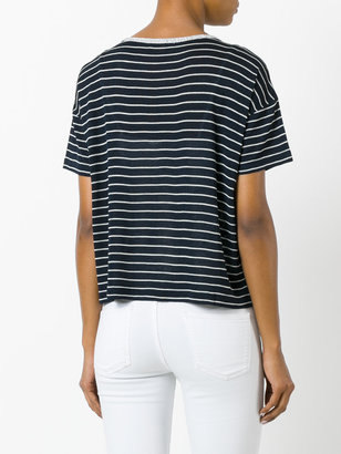 Fay striped knitted T-shirt