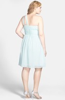 Thumbnail for your product : Donna Morgan 'Rhea' One-Shoulder Chiffon Dress (Regular & Plus)