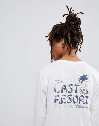 Volcom Long Sleeve T-Shirt With Resort Back Print