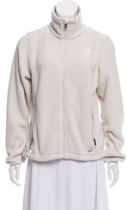 The North Face Mock Neck Zip-Up Jacket White Mock Neck Zip-Up Jacket