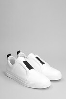 Thumbnail for your product : Pierre Hardy Slider Sneakers In White Leather