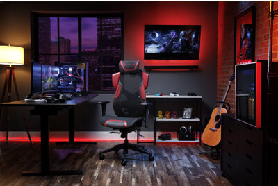 Respawn FLEXX Mesh Gaming Chair With Lumbar Support, Ergonomic Gaming Chair with Recline/Tilt Tension Controls, Adjustable Arms, 300lb Max Weight With