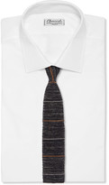 Thumbnail for your product : Boglioli 6cm Striped Knitted Cotton and Linen-Blend Tie