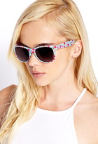 Thumbnail for your product : Forever 21 F1692 Floral Wayfarer Sunglasses