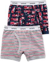 Thumbnail for your product : Carter's 2-Pk. Firetruck Cotton Boxer Briefs, Little Boys and Big Boys