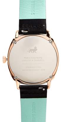 Larsson & Jennings Mk I Pilot Stainless-steel And Leather Watch - Mens - Pink Gold