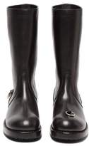 Thumbnail for your product : Raf Simons Metal-ring Leather Boots - Mens - Black