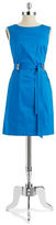 Thumbnail for your product : Ellen Tracy Tie Fit and Flare Dress