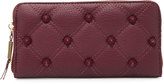 Thumbnail for your product : Deux Lux Empress Quilted Spiked Zip Wallet, Berry
