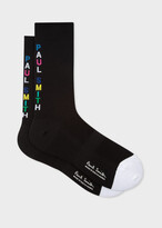 Thumbnail for your product : Paul Smith Black Cycling Socks With Heel Logo