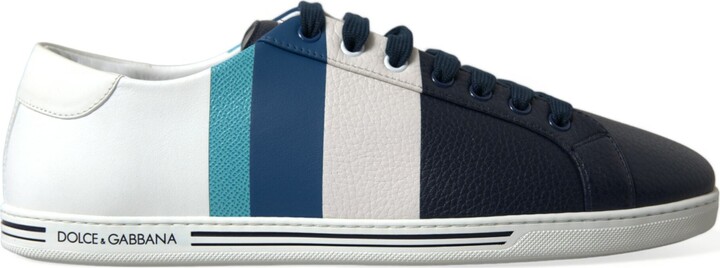 dolce and gabbana blue and white sneakers