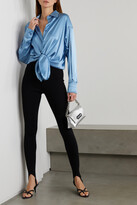 Thumbnail for your product : Tom Ford Oversized Silk And Lyocell-blend Satin Shirt - Light blue - IT42