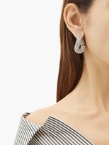Thumbnail for your product : Balenciaga Loop Crystal Hoop Earrings - Crystal