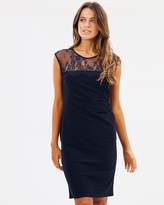 Thumbnail for your product : Wallis Lace Yoke Ruch Side Dress