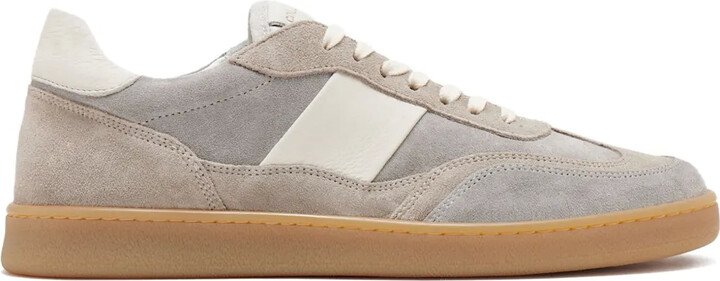 COLLEGIUM Pillar Court II suede-leather panel sneakers