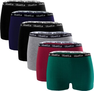 Libella® 6 Pack,Panties Boxershorts Shorts Women's Hipsters Underpants Underwear Set Cotton 3407 