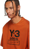 Thumbnail for your product : Y-3 Y 3 Orange Stacked Logo T-Shirt