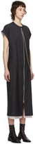 Thumbnail for your product : Acne Studios Navy Wool Pinstripe Zip-Front Dress