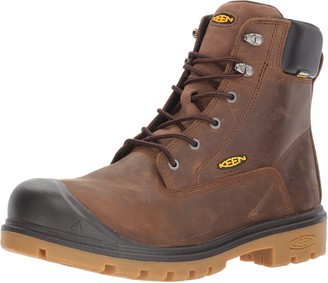 Keen Men's Baltimore 6" Steel Toe Waterproof Work Boot Cascade Brown/Gum 7 Wide US