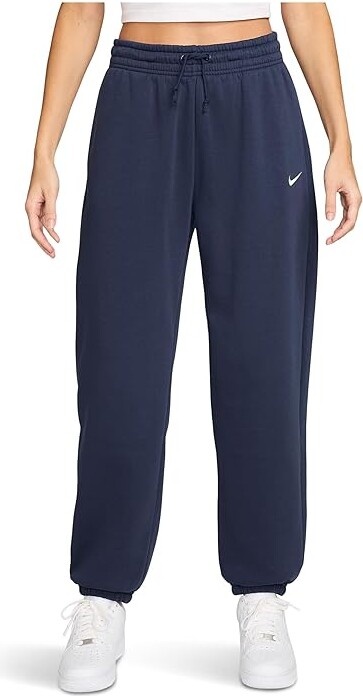 Nike Sportswear Phoenix Fleece High-waisted Oversized Sweatpants Women's Clothing Midnight Navy/Sail : XS (US 0-2), Cotton/Polyester