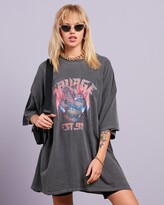 Thumbnail for your product : Missguided Women's Grey Mini Dresses - Savage Snake Graphic T-Shirt Dress - Size S/M at The Iconic