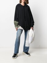 Thumbnail for your product : Greg Lauren Ripped-Detail Hoodie