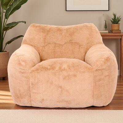 Latitude Run Bean Bag Chair Bean Bag Sofa Chair With Armrests Stuffed High-Density Foam Lazy Sofa Comfy Chairs Beanbag Chair For Adults In Living RoomBedroom Re