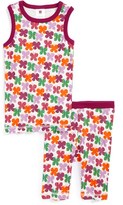 Thumbnail for your product : Tea Collection 'Swirling Butterflies' Two-Piece Fitted Pajamas (Little Girls & Big Girls)