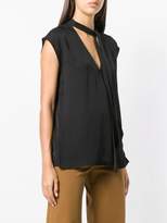 Thumbnail for your product : Theory sleeveless pussy bow blouse