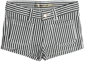 Zadig & Voltaire Zadig&voltaire Striped Stretch Cotton Denim Shorts