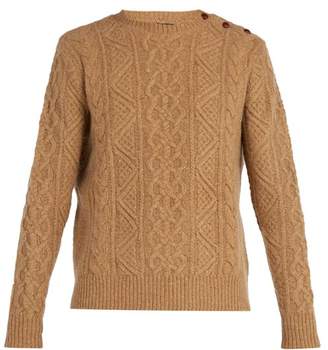 Polo Ralph Lauren Cable Knit Merino Wool Sweater - Mens - Camel