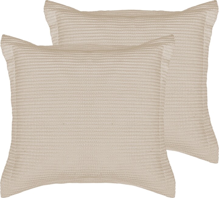 Levtex Cloud Waffle 2-Pc. Sham Set European