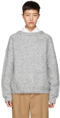 Acne Studios Grey Mohair Dramatic Sweater