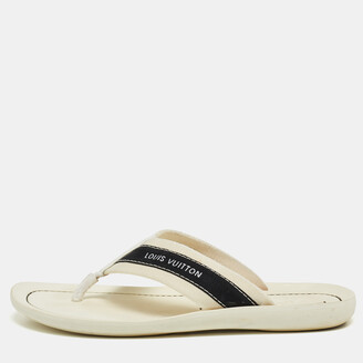 Waterfront sandals Louis Vuitton White size 41 EU in Rubber - 38096492