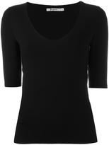 T By Alexander Wang cut out back top 