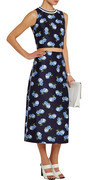 Mother of Pearl Baylis floral-print cotton-blend twill midi skirt
