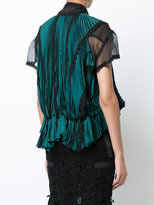 Thumbnail for your product : Sacai layered pleated pussy bow blouse