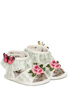 Thumbnail for your product : MonnaLisa gingham frilled floral sandals